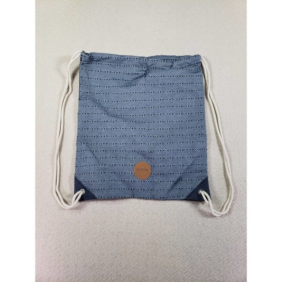 Dakine Bag Womens One Size Blue Canvas Drawstring Bonnie‎ Paige Cinch Backpack - Picture 1 of 6